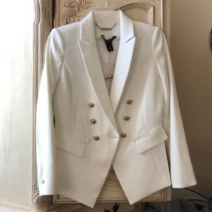 NWOTS White a House Black Market Trophy Jacket